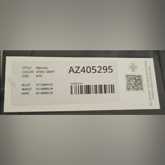 Gray 10 Formal Pockets Ball Gown Bridesmaid Special Events Cocktail Dress New - Picture 3 of 5